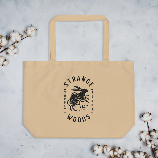 Large organic tote bag